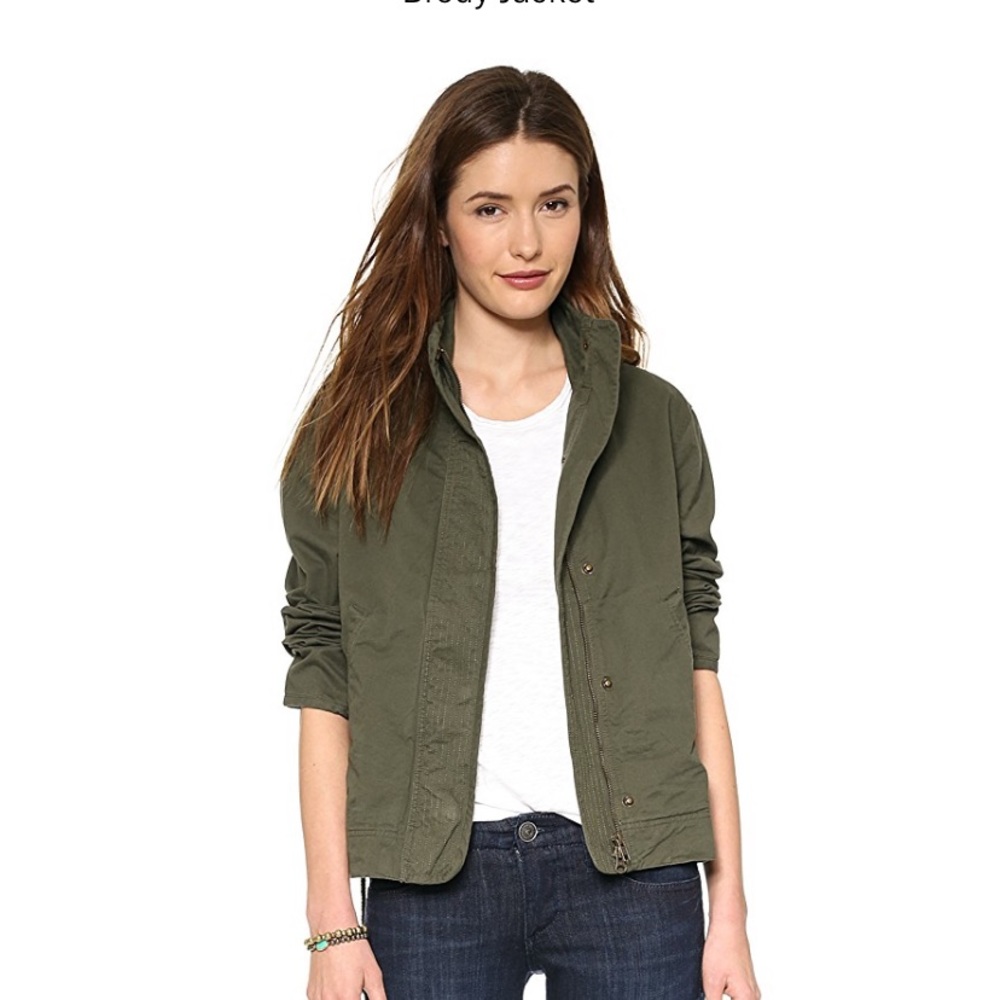 House of Harlow 1960 Brody Utility Jacket in army green size small